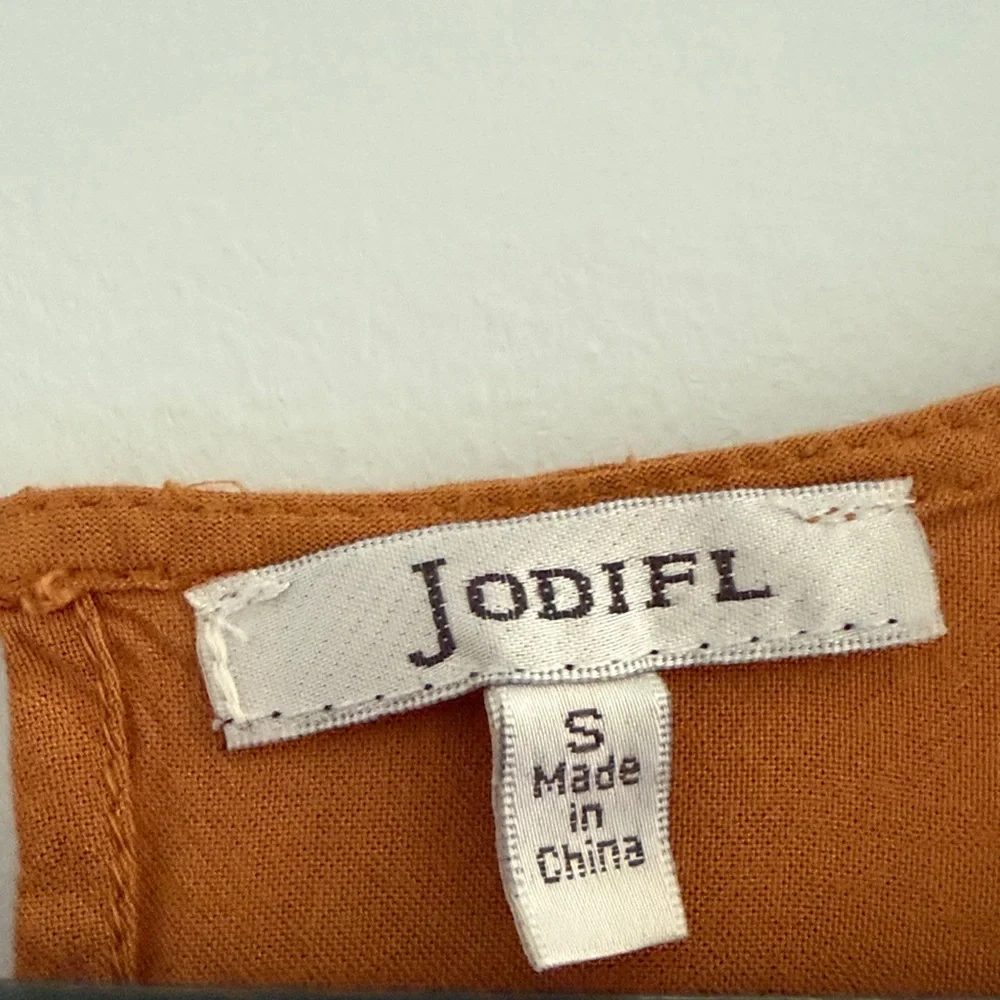 JODIFL Women’s Tunic Tan Top with Embroidery SZS. - Picture 5 of 15